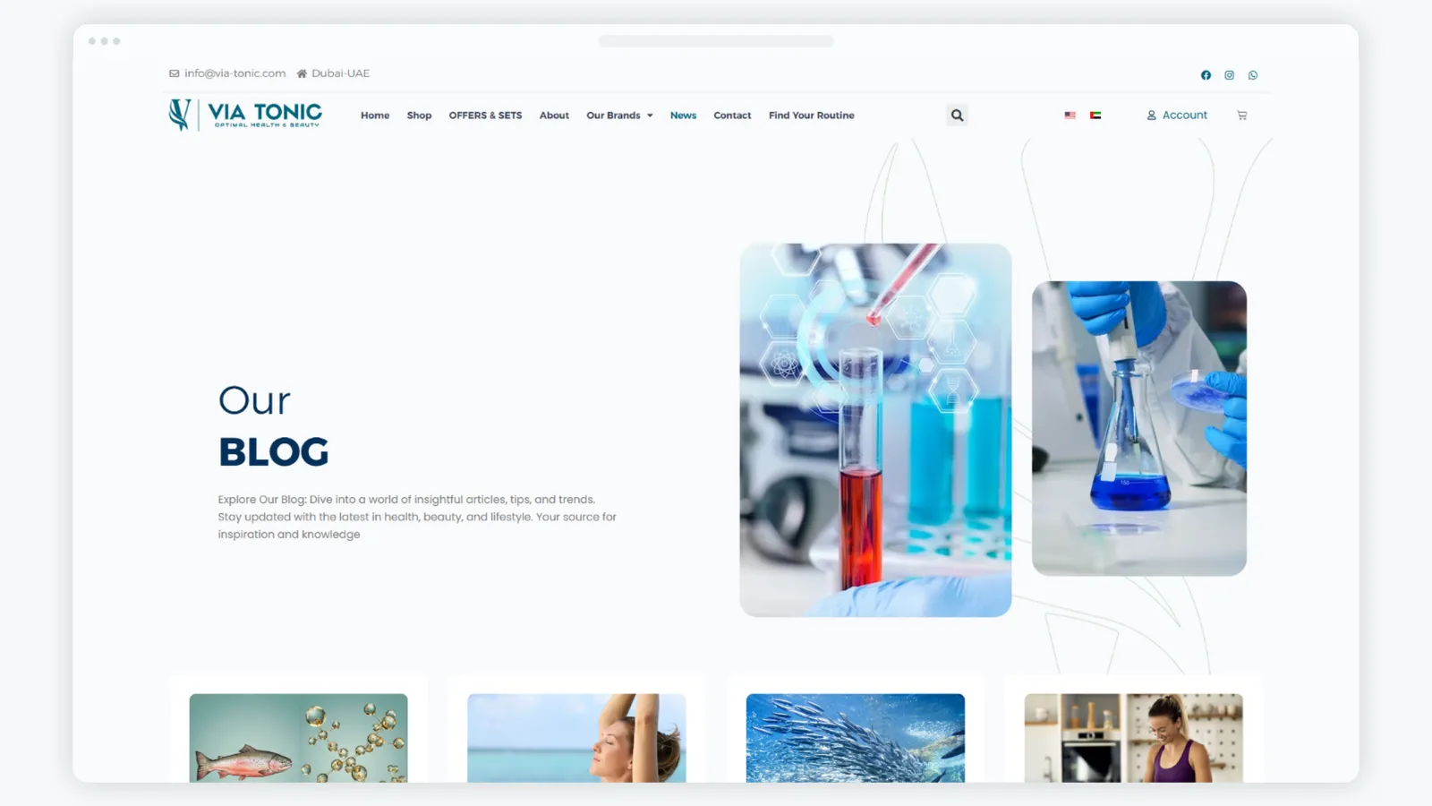A structured blog section built to support educational content, SEO, and product-related awareness.